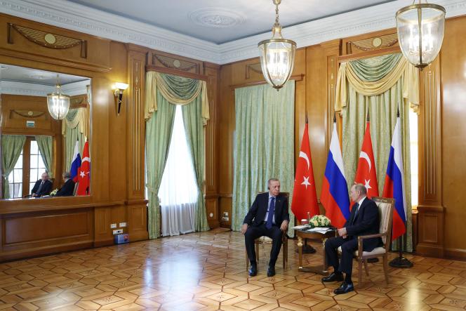 Cumhurbaşkanı Recep Tayyip Erdoğan, Soçi de Rusya lideri Vladimir Putin