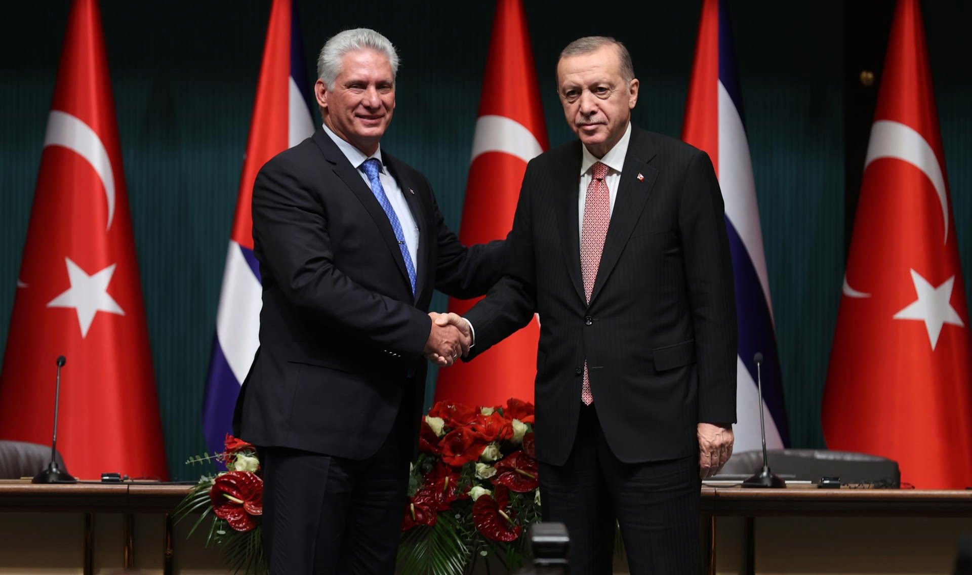 Küba Devlet Başkanı Miguel Diaz Canel Ankara'da