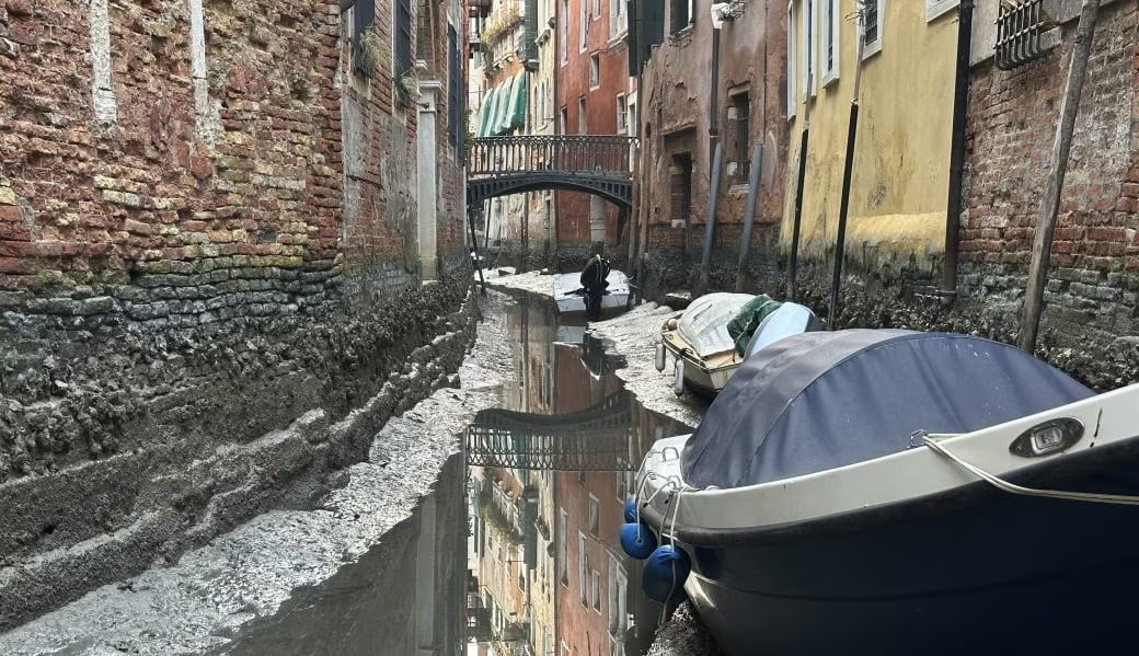 Kuraklık: Venedik'te Kanallar Kuruyor