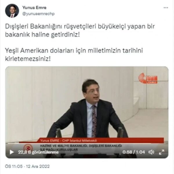 CHP'li Yunus Emre: Egemen Bağış sabaha kadar Prag sokaklarında tek başına dolaşacak.