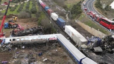 Yunanistan'da Tren Kazası