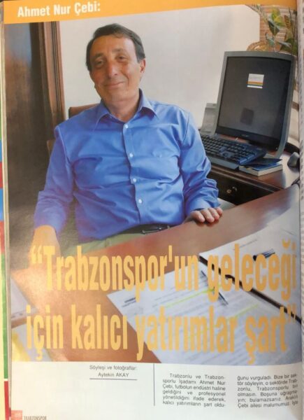 Ahmet Nur Çebi'ye Şok : Trabzonuna Başkan Olsana 5 Beşiktaş Başkanı Ahmet Nur Çebi‘nin Ali Çil'in paylaşımlarında yer alan 2008 yılında Trabzonspor’un resmi yaygın organına verdiği röportajın ayrıntıları ortaya çıktı.