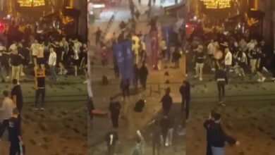 Galatasaray Bayern Münih Maçı Öncesi Taksim'de Olaylar Çıktı