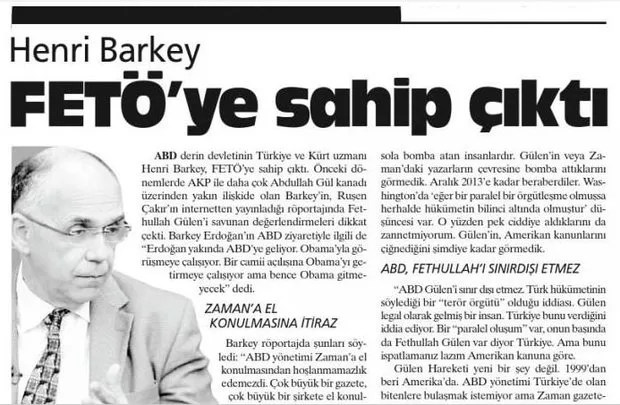 Osman Kavala'nın 15 Temmuz darbe organizatörü Henri Jak Barkey ile irtibatı tespit edildi