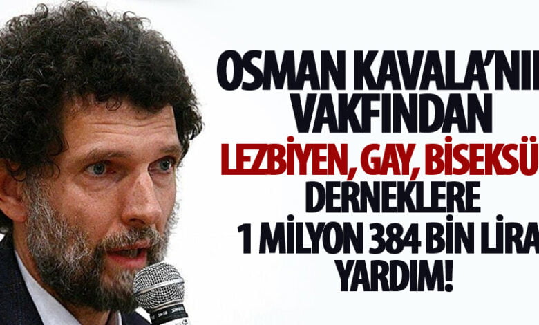 Osman Kavala’nın yönetim kurulu üyesi olduğu Açık Toplum Vakfı; "lezbiyen", "gey", "biseksüel"lerle ilgili çalışmalar yapan dernek ve vakıflara 1 milyon 384 bin 380 TL para yardım yaptı.
