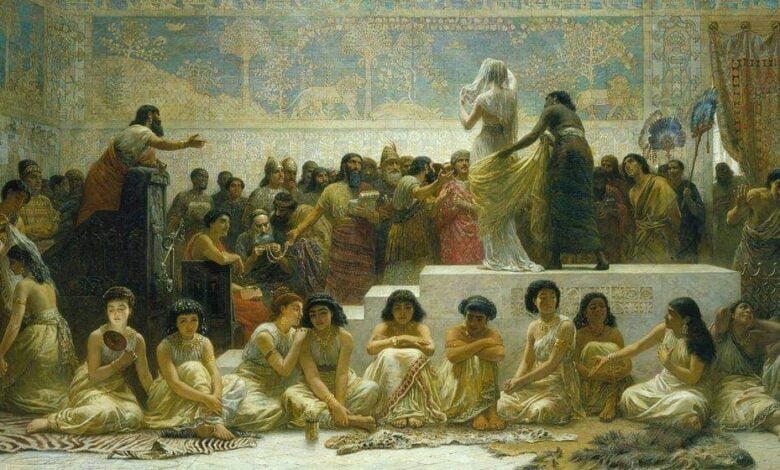 Medeniyetler, gelenekler, tarihçiler ve ressamlar! 11 Babil'de Evlilik