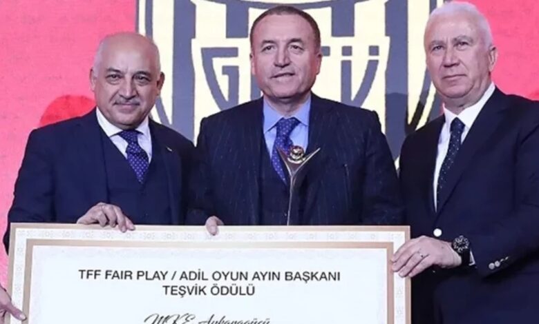 Faruk Koca Fair Play Ödülü ile