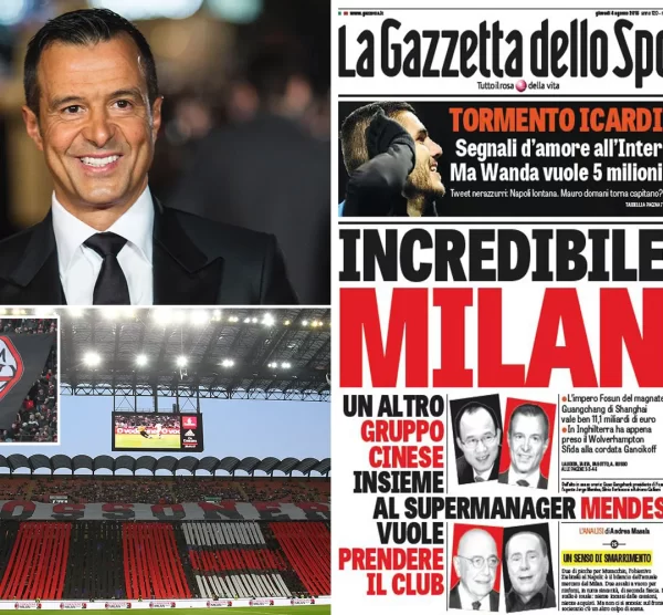Montella Milan Jorge Mendes