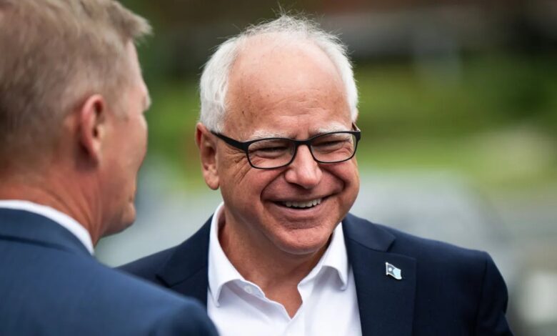 baskan yardimcisi adayi tim walz