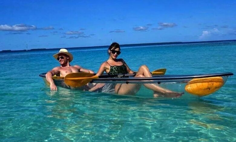 Ünlü çift Maldivler fotoğraflarını paylaştı 19 Hande Erçel ve Kerem Bürsin'in Maldivler Fotoğrafları
