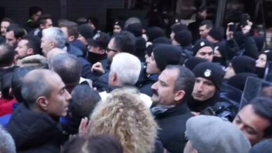 Ankara'da işçi ve emeklilerin eylemine polis müdahalesi 8 emekli eylemi