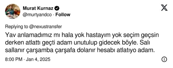 Candaş Tolga Işık'ın Sergen Yalçın'a yaptığı bu açıklamasından sonra, futbolseverler Hasan Arat'a dair sosyal medya paylaşımlarında şaşkınlıkları gizleyemediler.