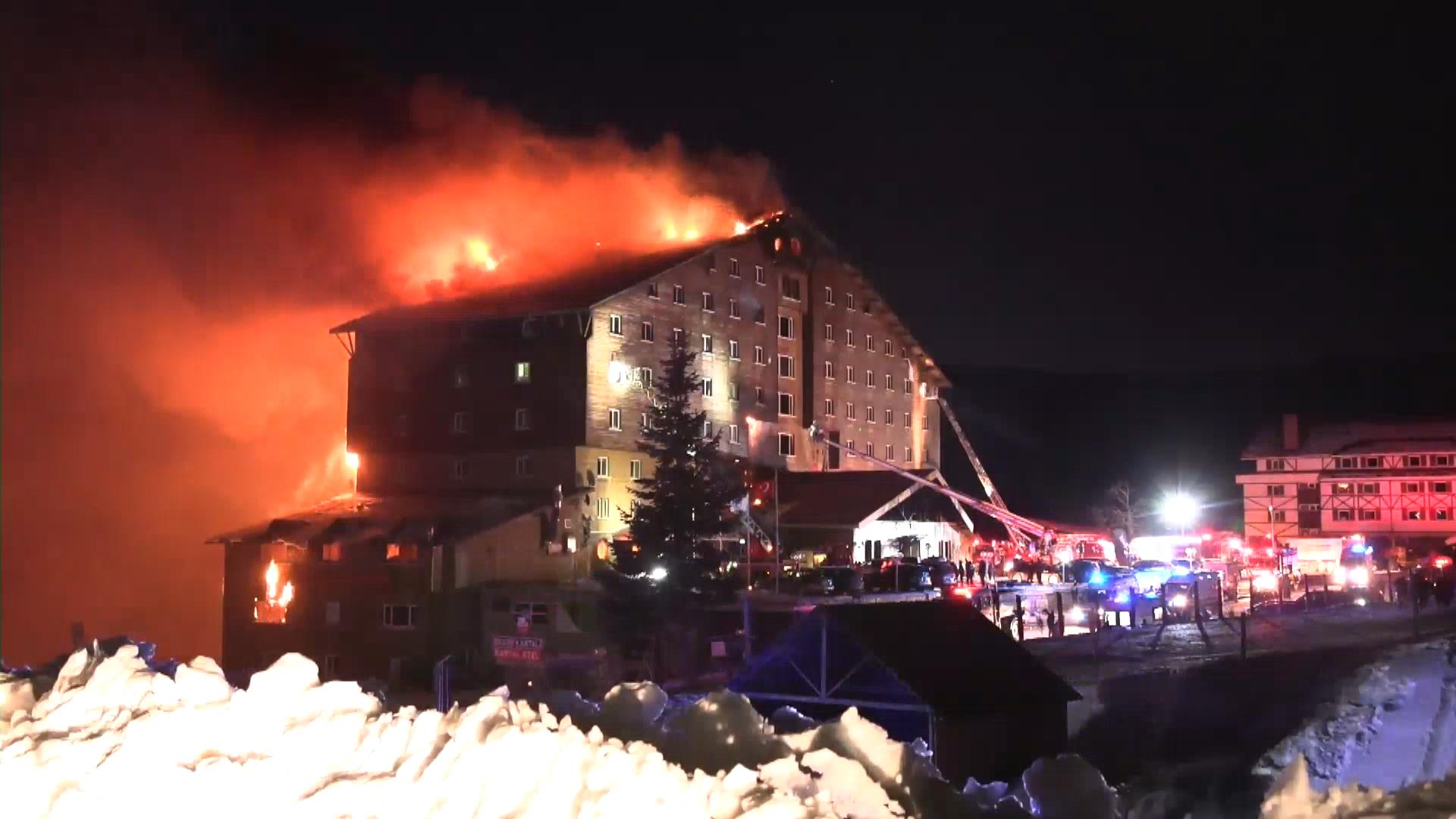 Kartalkaya Kayak Merkezi'nde Otel Yangını 1 Bolu'nun Kartalkaya Kayak Merkezi'ndeki bir otelde çıkan yangında ölü sayısı 10'a, yaralı sayısı ise 32'ye yükseldi.
