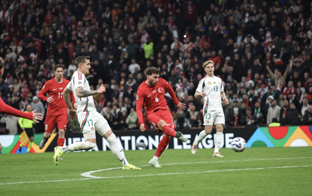A Milli Takım Macaristan'ı 3-1 mağlup etti. 2 Türkiye: 3 - Macaristan: 1 Orkun Kökçü