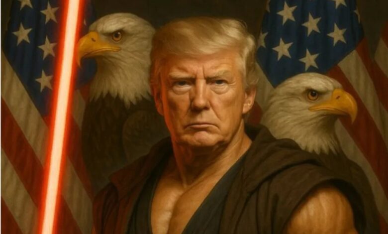 ABD Başkanı Donald Trump'ın 4 Mayıs Star Wars Günü kapsamında paylaşılan yapay zeka destekli Jedi görseli sosyal medyada yankı uyandırdı.