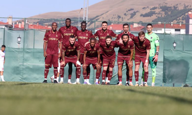 Trabzonspor, Azerbaycan ekibi Araz Nahçivan ile oynadığı hazırlık maçını 3-2 kaybederken Onuachu ve Savic sakatlandı