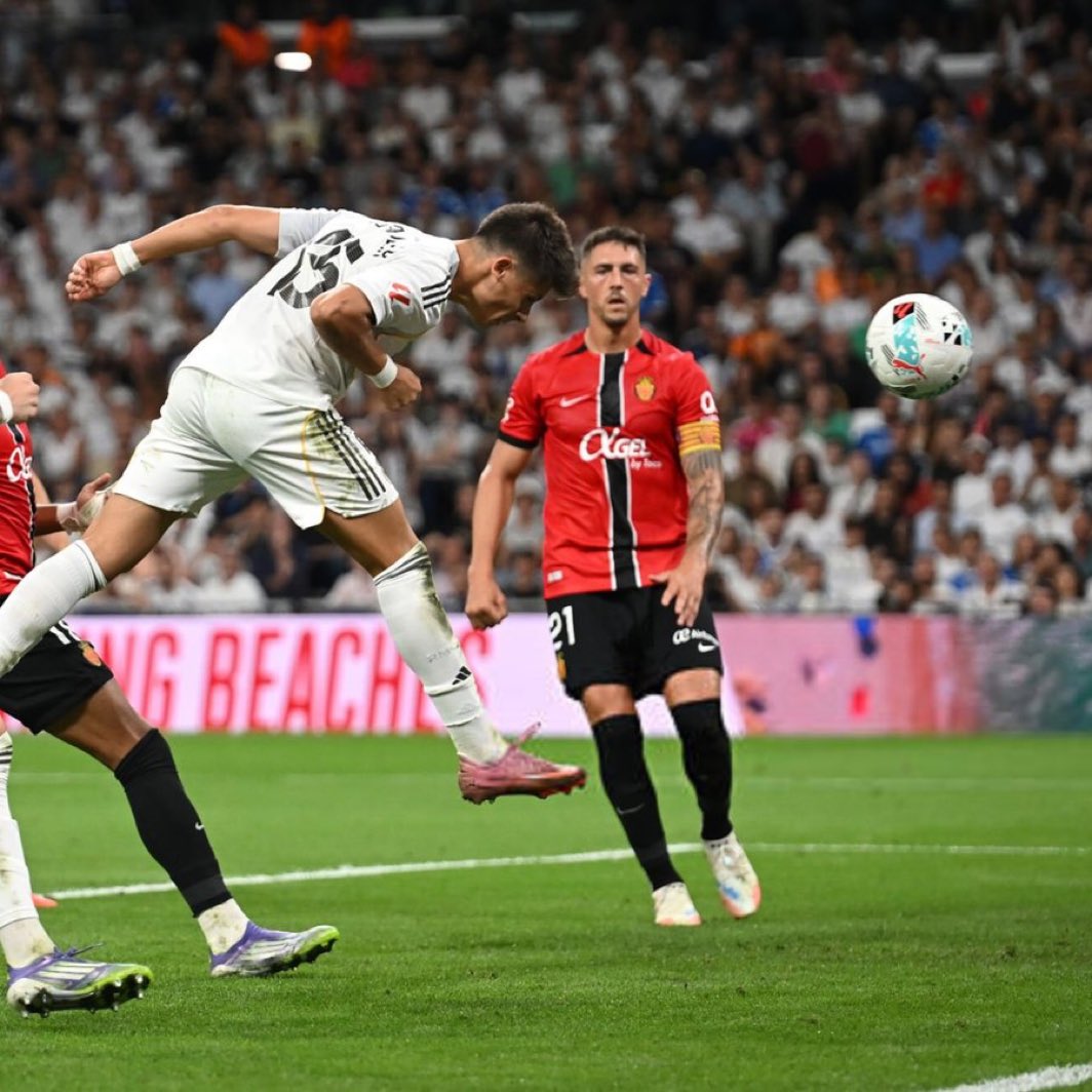Arda Güler sezonu kafayla açtı 1 Real Madrid, İspanya Ligi'nde Mallorca'yı 2-1 yenerken Arda Güler kafayla ilk golünü attı