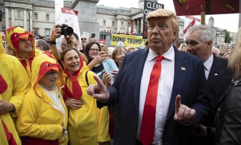 donald trump londra ziyareti