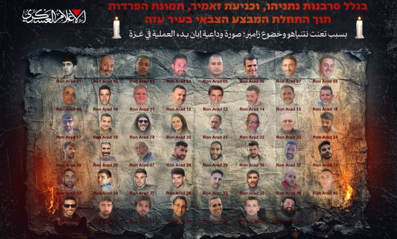 Hamas’ın askeri kanadı İzzeddin el-Kassam Tugayları, Gazze’de tutulan 47 esire ait fotoğrafı yayımlayarak İsrail’e sert bir mesaj gönderdi.