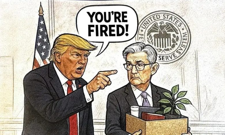 ABD Başkanı Donald Trump, Fed Başkanı Jerome Powell’ı kovduğunu ima eden bir karikatürü Truth Social hesabından paylaştı.