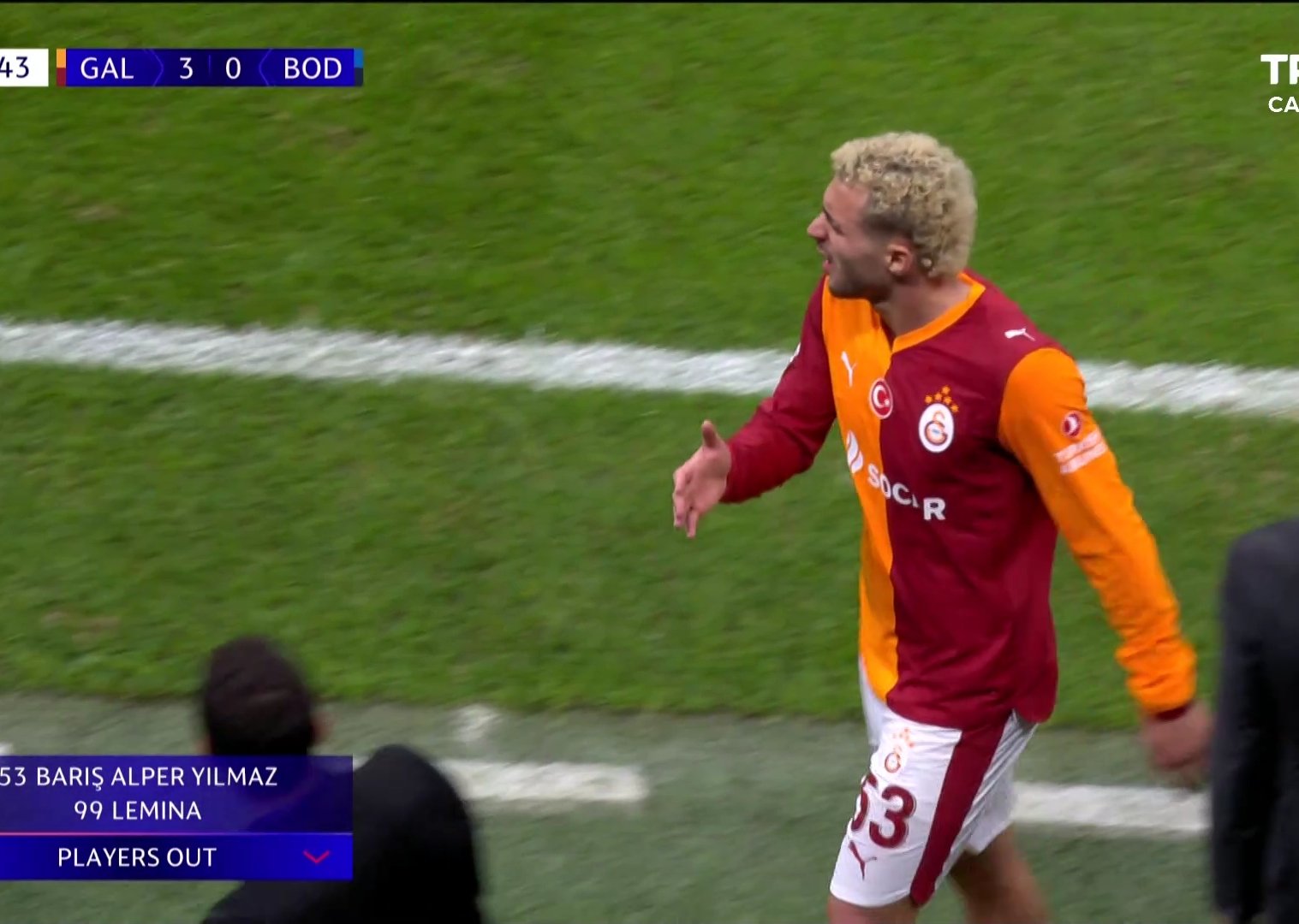 Barış Alper Yılmaz ile ipler koptu 1 Galatasaraylılar, Şampiyonlar Ligi’nde Bodo Glimt karşısında alınan 3-1’lik galibiyete karşın Barış Alper Yılmaz’ı protesto edip gönderilmesini istedi