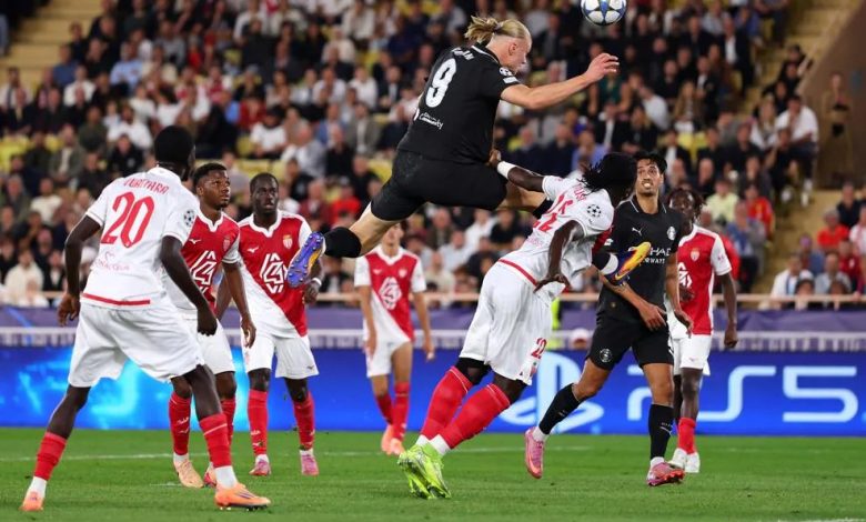 Şampiyonlar Ligi'nde Manchester City, Erling Haaland'ın iki gol attığı Monaco deplasmanında 2-2 berabere kaldı