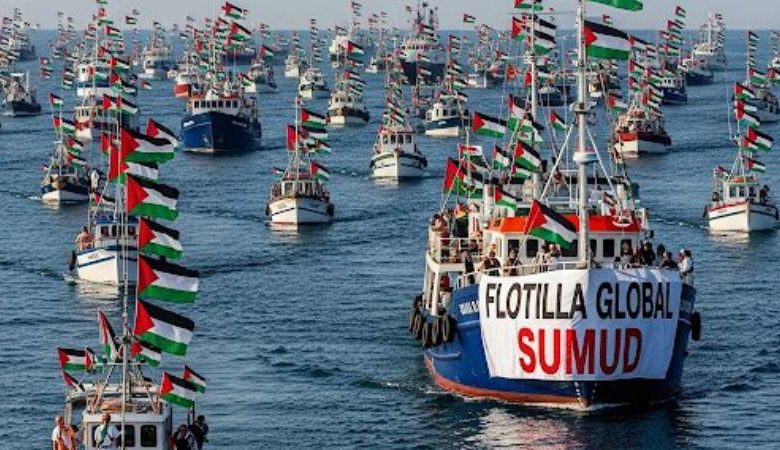 Sumud Filosu'ndan Mikeno, Gazze kara sularında 20 Gazze’ye insani yardım götüren Küresel Sumud Filosu’nda yer alan Mikeno gemisi Gazze kara sularına ulaştı.