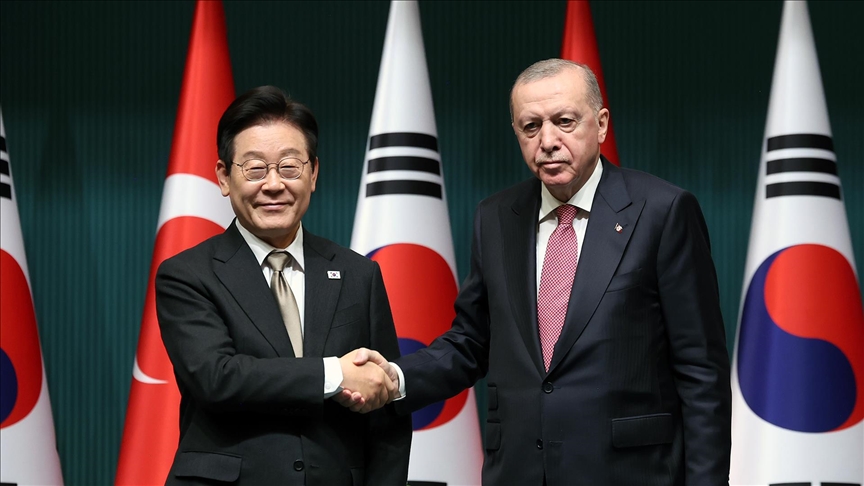 Cumhurbaşkanı Erdoğan ile Güney Kore Devlet Başkanı Lee Jae Myung, Ankara’da ortak basın toplantısı düzenledi