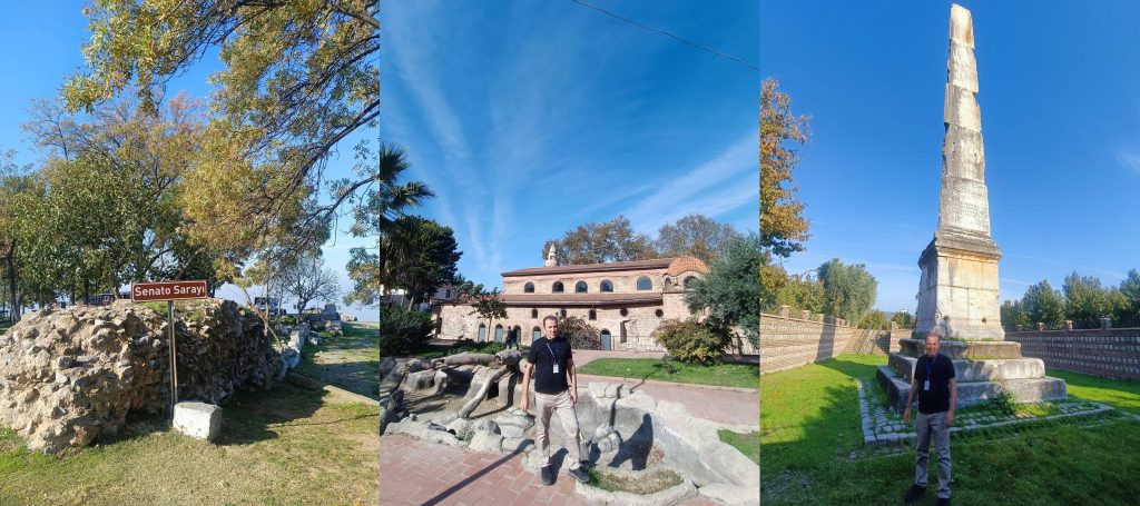 Birinci Ekümenik İznik Konsili'nin 1700. Yıldönümünde İznik ve Bursa! 3 1. Ekümenik Konsili'nin yapıldığı Senato Sarayı kalıntıları, İkinci İznik Konsili'nin yapıldığı İznik Ayasofyası ve MS 1. yüzyılda İznik'in önde gelen hayırseverlerinden Cassius Philiscus anısına dikilen Obelisk, (Dikilitaş).