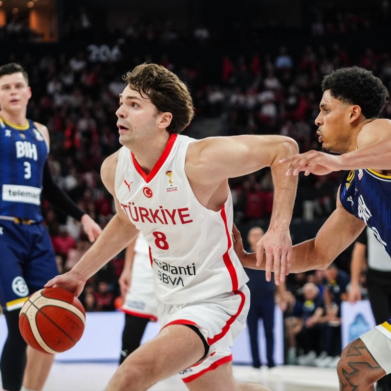 12 Dev Adam, A Milli Basketbol Takımımız, 2027 Dünya Kupası yolunda ilk maçında Bosna Hersek’i farklı mağlup etti