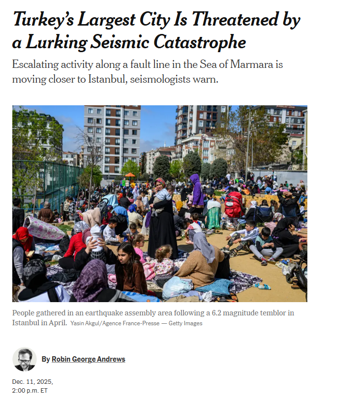 ABD'den "İstanbul depremi" uyarısı 2 deprem