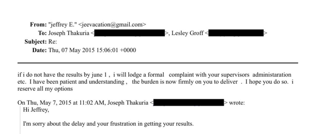 Jeffrey Epstein 'in gençlik arayışı ve kan nakli iddiaları 4 Epstein'ın bu hizmetler için ödeme yaptığına dair bir kayıt bulamadı, ancak Thakuria, Epstein ve yardımcıları arasında en az 2015 yılına kadar e-posta yazışmaları devam etti.