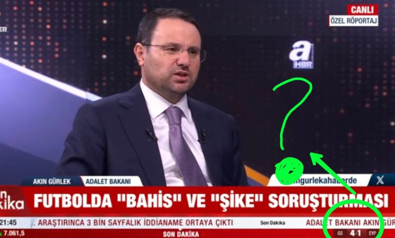 Akın Gürlek: Kökünü kazıyacağız 17 Adalet Bakanlığı görevine getirilmesinin ardından ilk kez canlı yayında açıklamalarda bulunan Akın Gürlek, bahis ve şike ile ilgili konuştu