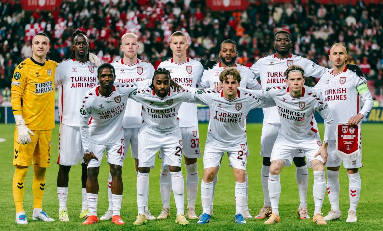 Samsunspor, bir Avrupa markası 6 Samsunspor, UEFA Konferans Ligi son 16 play-off turu rövanşında Kuzey Makedonya temsilcisi Shkendija'yı 4-0'la eledi