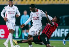 Samsunspor, UEFA Konferans Ligi Play-Off Turu ilk maçında Shkendija'yı deplasmanda mağlup ederek avantaj yakaladı