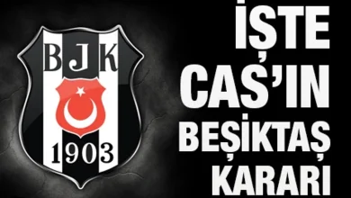 CAS UEFA'nın Beşiktaş'a verdiği cezayı onadı. Serdal Adalı Adalı ve Tayfur Havutçu hakkında ise karar çıkmadı.