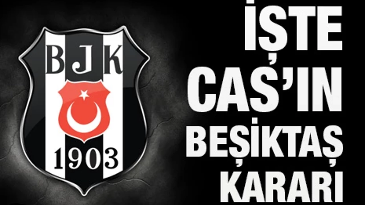 CAS UEFA'nın Beşiktaş'a verdiği cezayı onadı. Serdal Adalı Adalı ve Tayfur Havutçu hakkında ise karar çıkmadı.