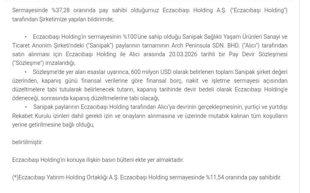 Eczacıbaşı, Selpak ve Solo'yu dev fiyata satıyor 2 eczacibasi