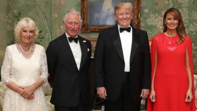 trump kral charles gorusme