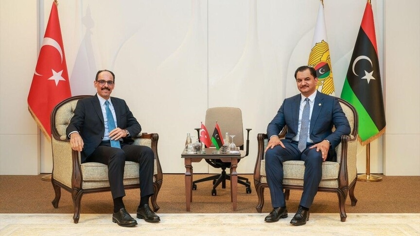 MİT Başkanı İbrahim Kalın, Libya’nın Bingazi kentinde Libya Ulusal Ordusu Genel Komutan Yardımcısı Orgeneral Saddam Hafter ile bir araya geldi.