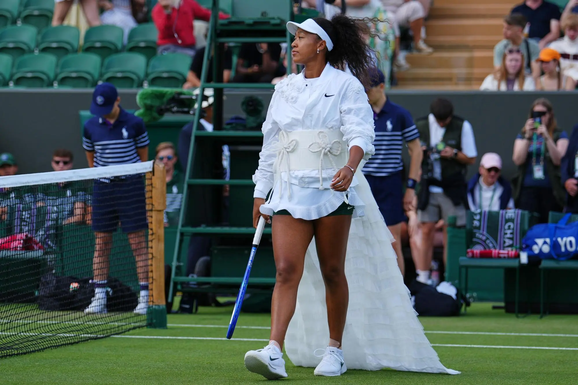 Naomi Osaka'dan Wimbledon'da dev sürpriz! 1 Japon yıldız Naomi Osaka kıyafetleriyle de turnuvaya damga vuruyor