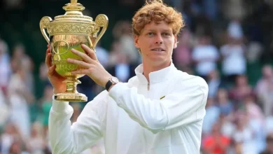 Jannik Sinner Wimbledon'a damga vurdu 6 sinner kupa foto