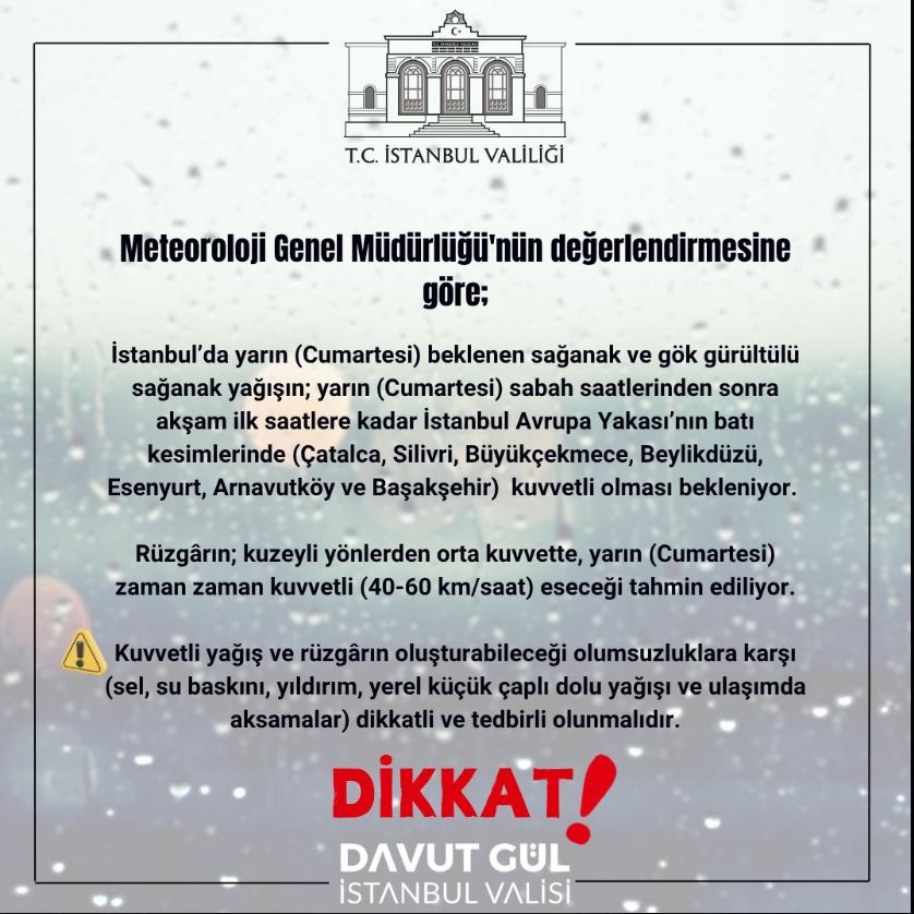İstanbul'da yarın küçük kıyamet kopacak! 1 yagis2